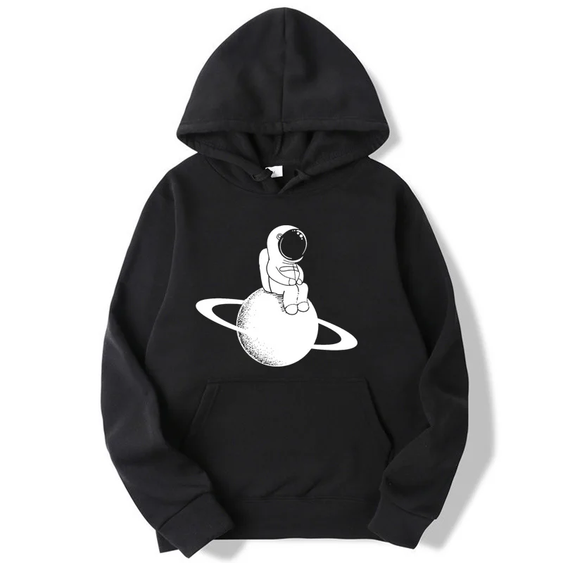 

Fashion brand men's hoodie space moon men print casual hooded Men Harajuku Fleece Hoodie Hip Hop Hooded Hoodies sweatshirt