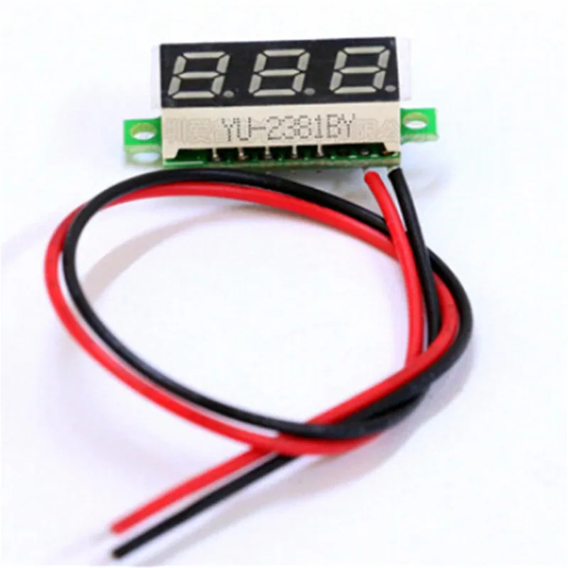 Red/blue/green voltage meter 0.28 Inch 2.5V-30V Mini Digital Voltmeter Voltage Tester Meter electric led voltmeter | Инструменты