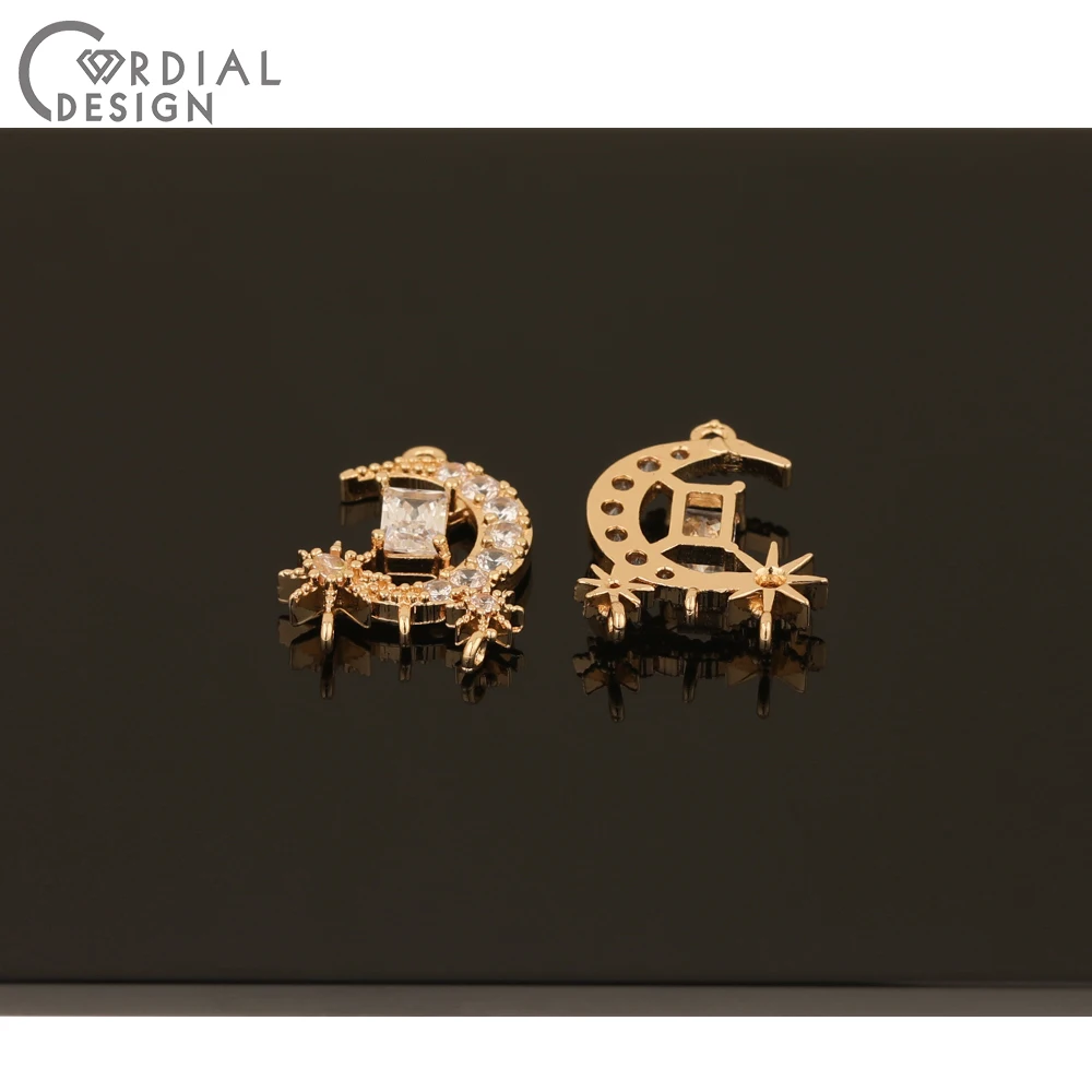 

Cordial Design 50Pcs 15*21MM Jewelry Accessories/CZ Charms/Hand Made/Earring Making/Jewelry Findings & Components/DIY Connectors