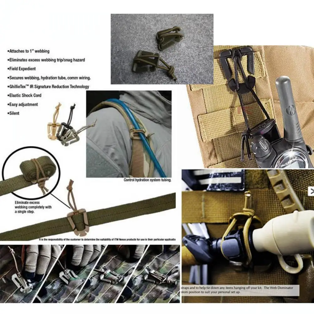 2 шт./лот военный рюкзак сумка для путешествий карабин ITW вставку внутрь