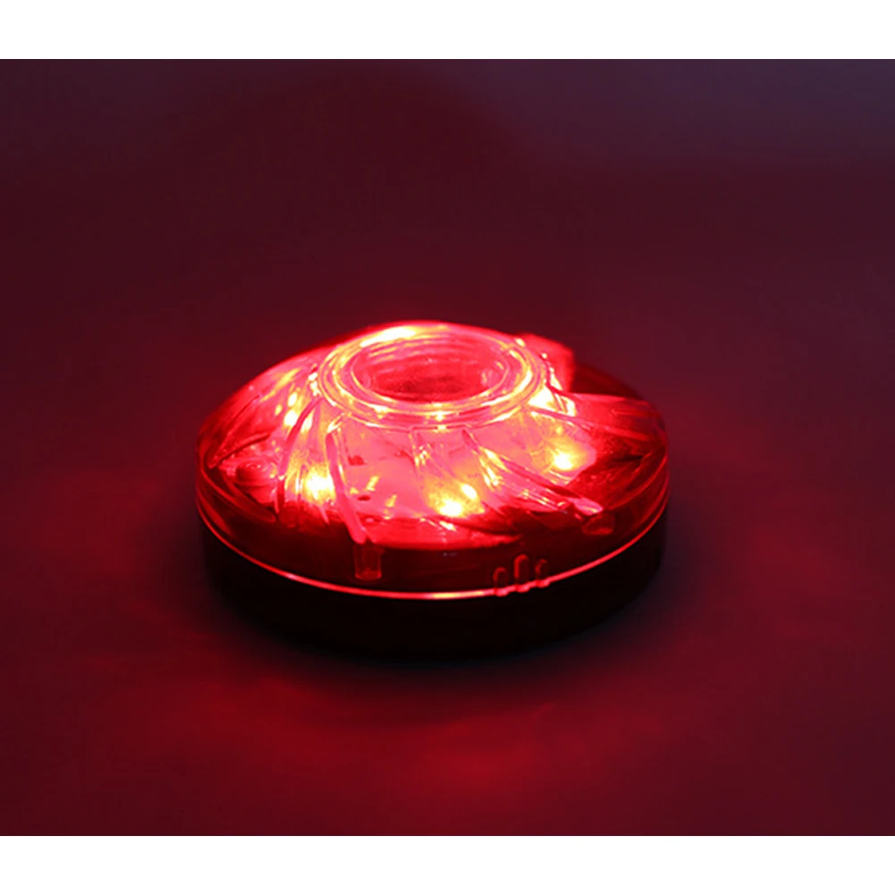 

Emergency LED Road Flare Kit Super Bright Roadside Beacons With Magnetic Base Flashing Steady Red Warning Signal Light Accessory