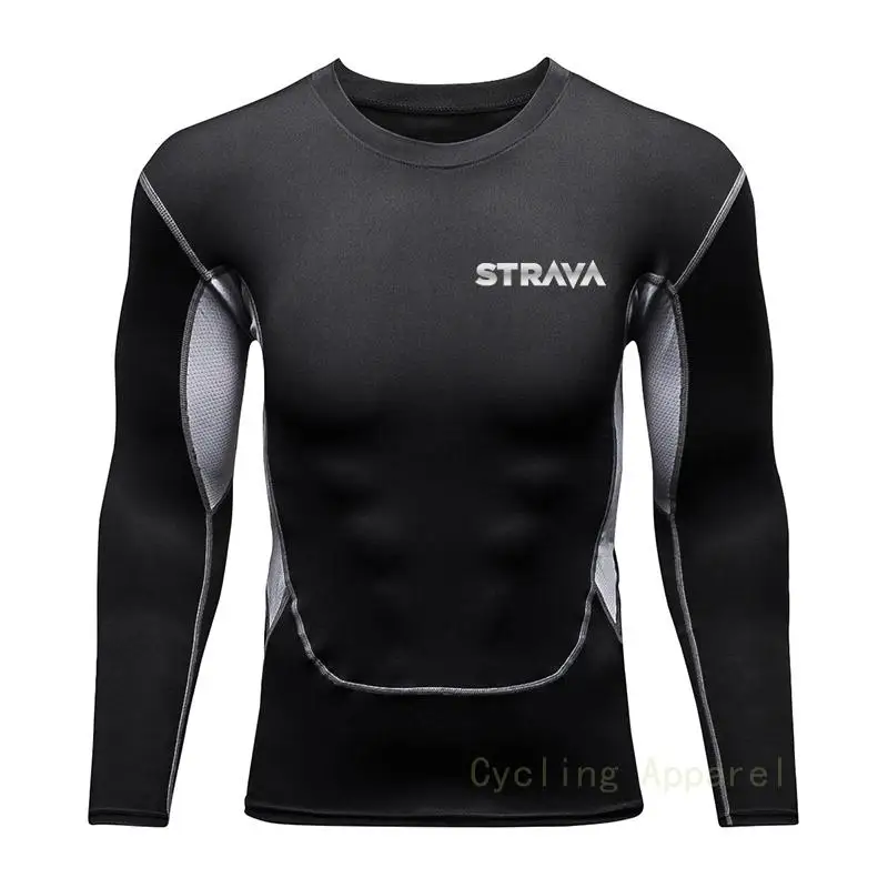 

Strava Men's Cycling Shirt Anti-Sweat Motocross Jersey Breathable Mtb Cycling Clothing for Men Quick Dry Downhill Riding Jersey