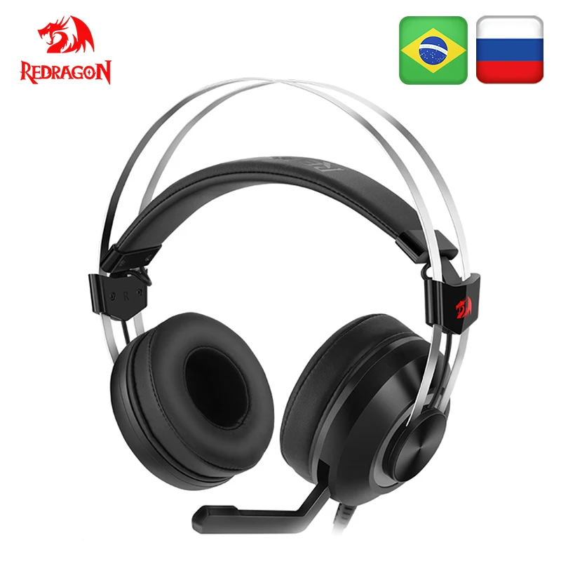 Игровая гарнитура Redragon TALOS H601 GAMER 7,1 USB PC PS4 Surround PRO проводная компьютерная гарнитура наушники с микрофоном