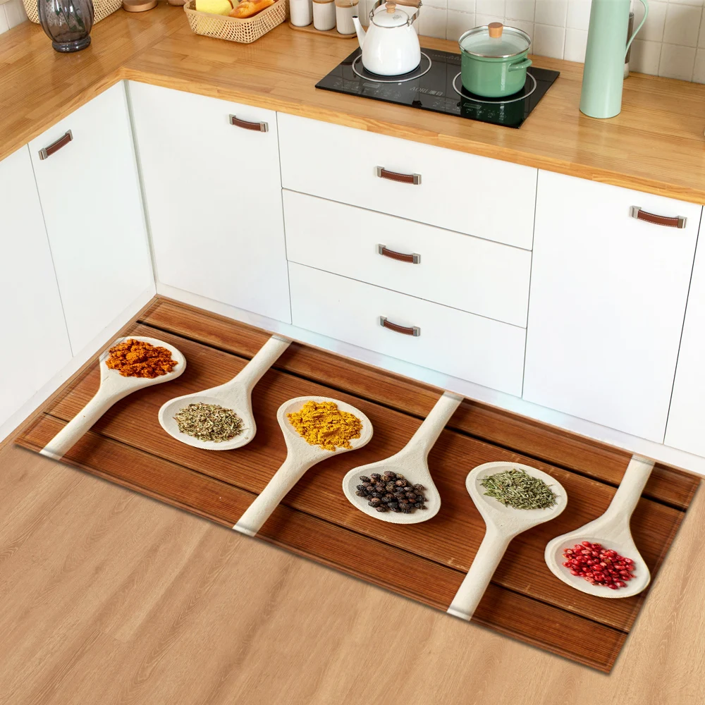 Современный кухонный коврик Придверный украшение для дома спальни гостиной