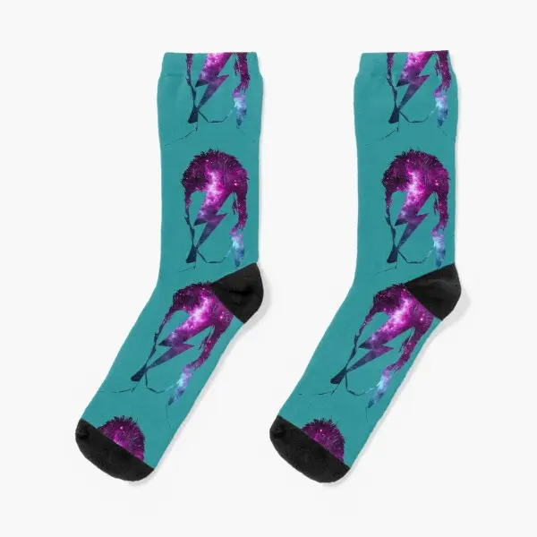 

Star Man Crew Socks Black Mens Women Ankle Knee High Best