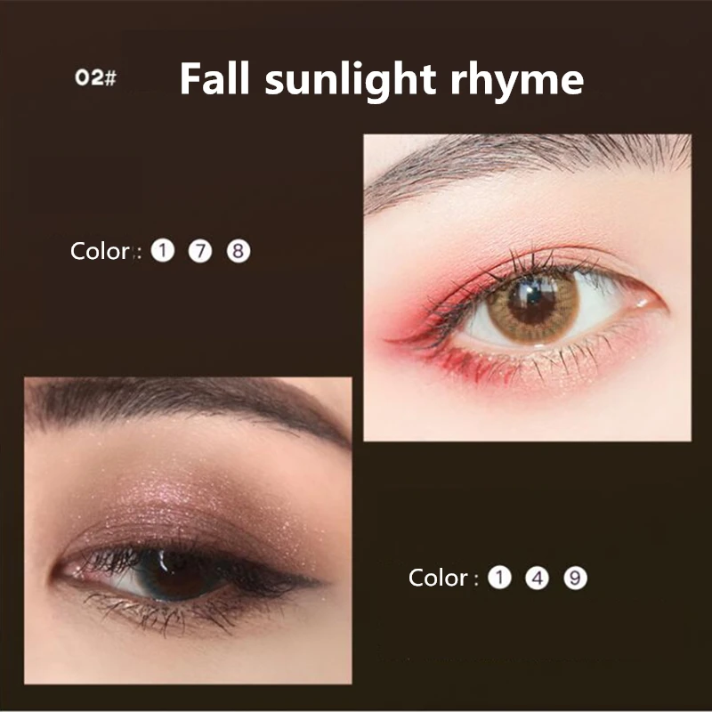 Новые тени для век звездного и закатного цвета модные косметические волшебные