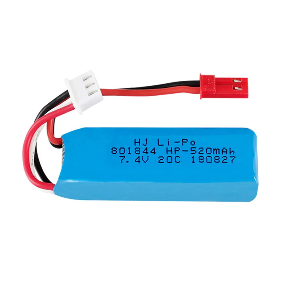 7 4 V 2S 520mAh 801844 Lipo аккумулятор для WLtoys K969 K989 K999 P929 P939 A202 A212 A222 A232 A242 A252 Аккумулятор