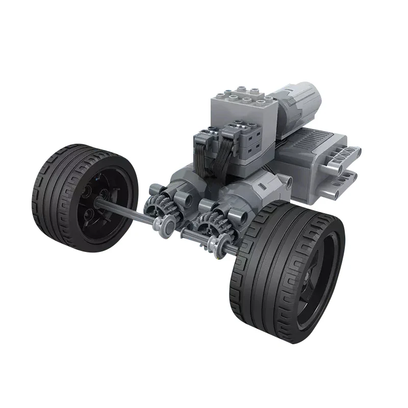 Гоночный автомобиль MOC F1 гоночный 2 4 ГГц коробка с двигателем строительные блоки