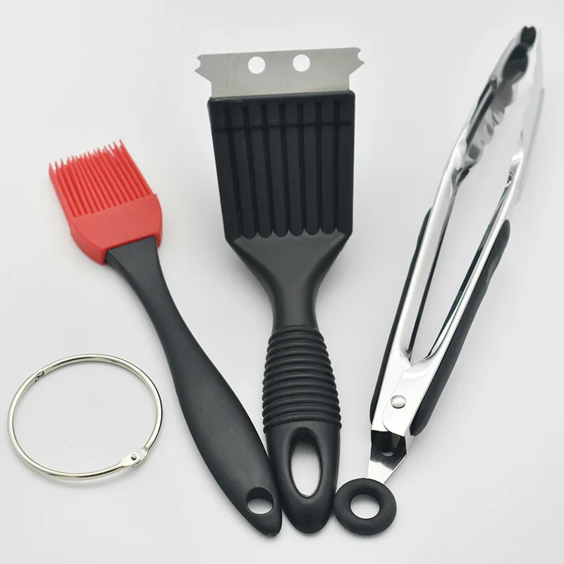 Комплект из 3 предметов набор инструментов для барбекю Нержавеющая сталь Еда