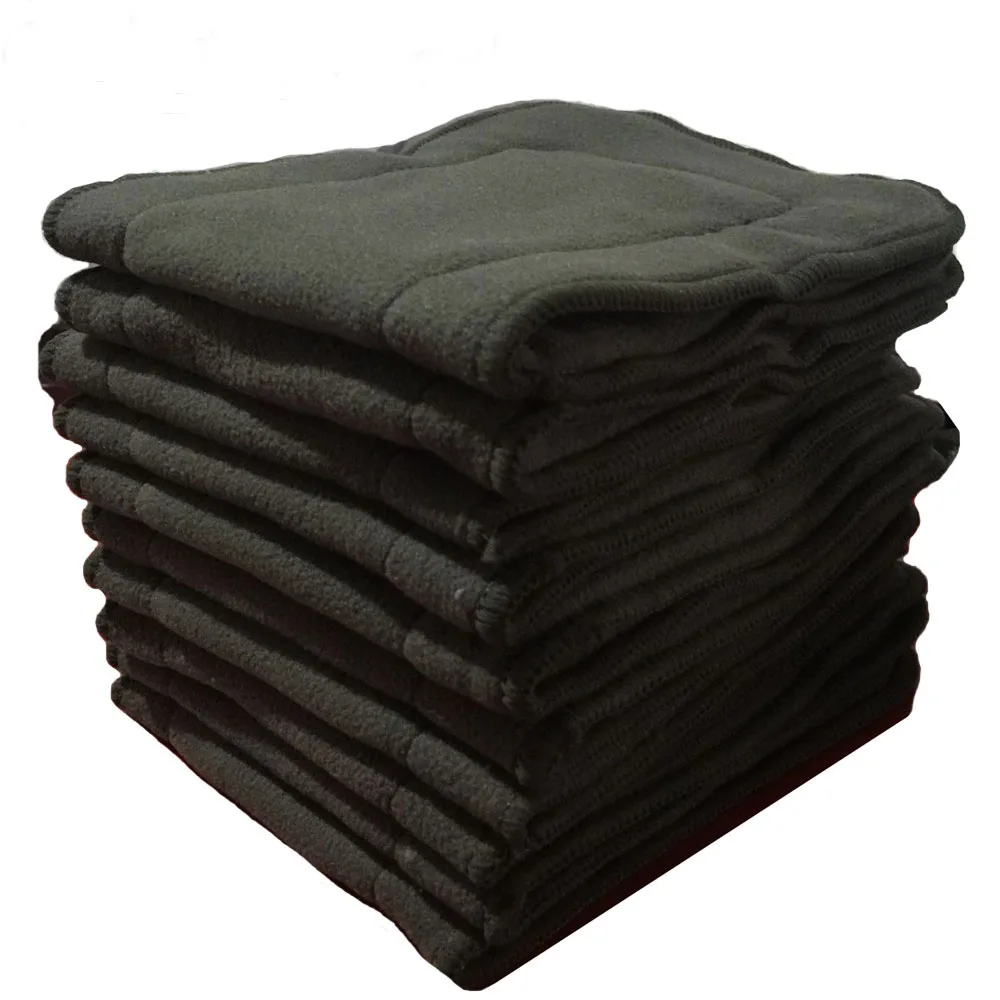 10 шт. тканевые вкладыши для детских подгузников с бамбуковым углем кушеток