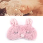 1 шт., новогодняя маска для сна из плюшевой ткани в виде оленя