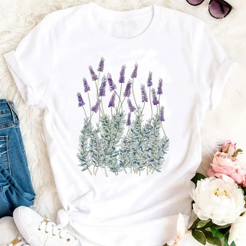 

Women Summer Butterfly Flower Watercolor 2021 Trend Cartoon Female Tshirts Fashion Clothes Graphic Top Lady Print aesthetic Tee