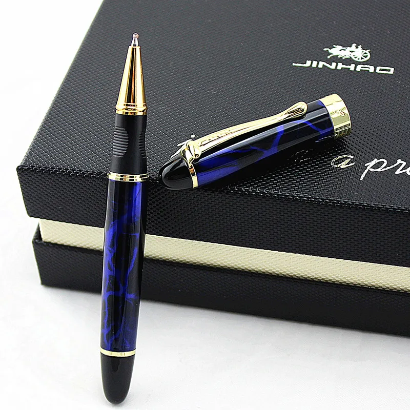 JINHAO x450 матовая шероховатая поверхность Черная Ручка-роллер высокое качество роскошные офисные школьные канцелярские принадлежности материал металлические принадлежности