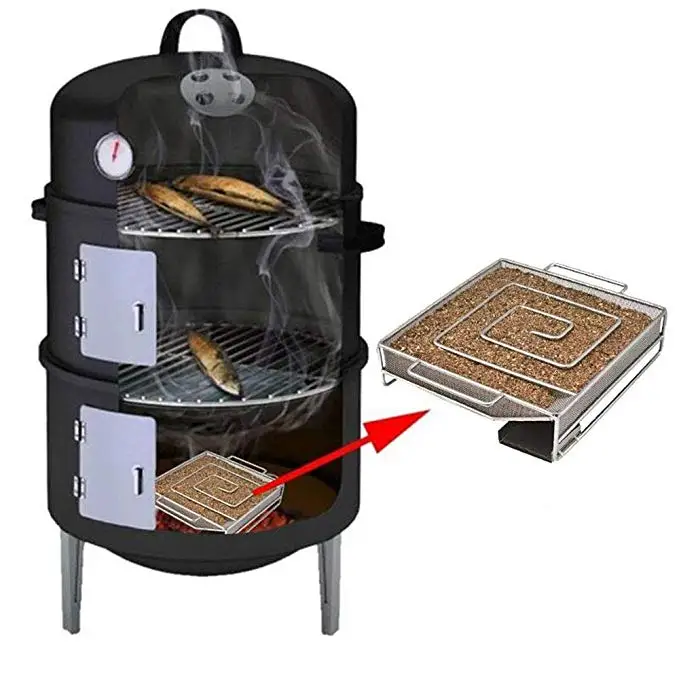 DINIWELL Cold Smoke Generator for BBQ Bacon Fish Salmon Meat dust Hot and Smoking Burn Smoker Tools | Дом и сад