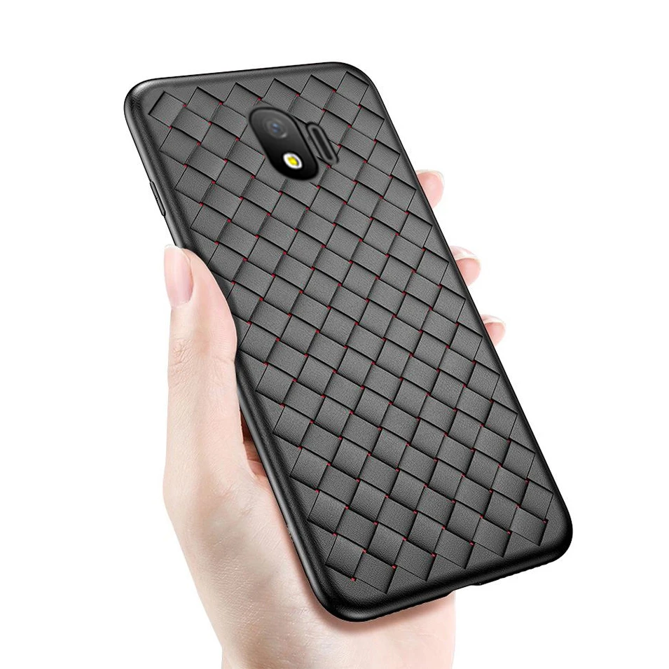 Чехол TRISEOLY для Samsung Galaxy J4 2018 чехол J6 Plus дышащий ТПУ тканый Мягкий силиконовый J8 |