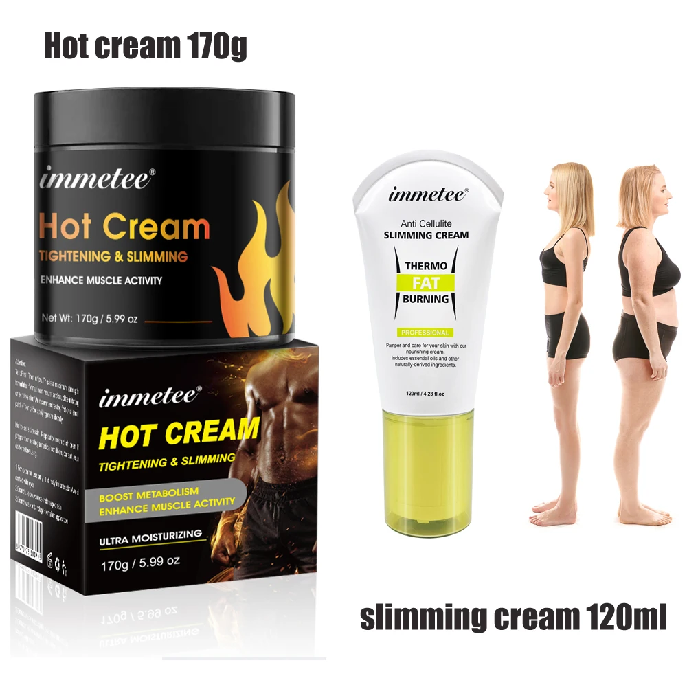 

170g Anti Cellulite Hot Cream Fat Burner Gel Slimming Cream Massage Hot Anti-Cellulite Body Massager Weight Loss Cream