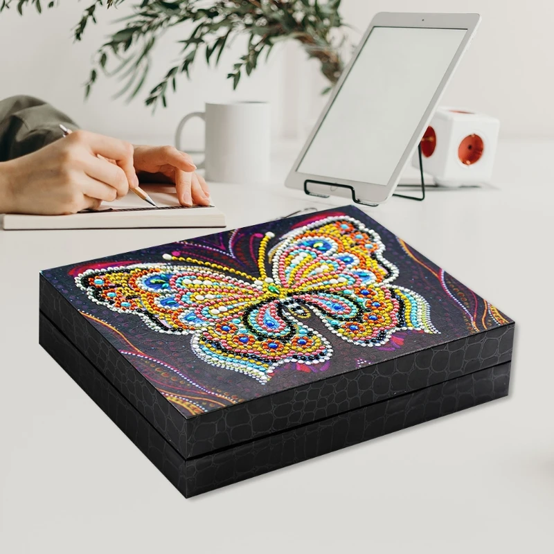 

Jewellery box packaging desktop gift storage organiser ear rings travel portable necklace arm for women girls PU leathe