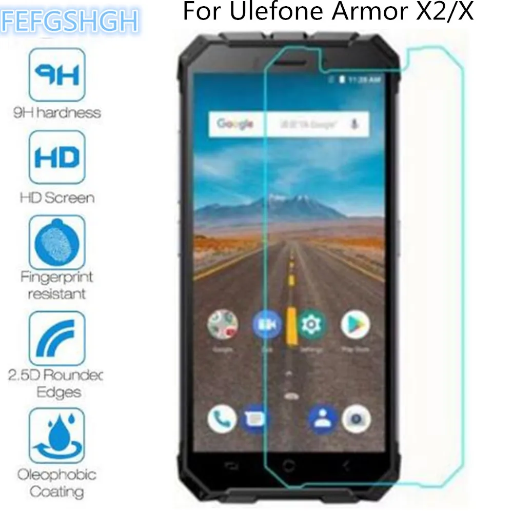 Закаленное стекло 2.5D 9H для Ulefone Armor X2 Взрывозащищенная защитная пленка X