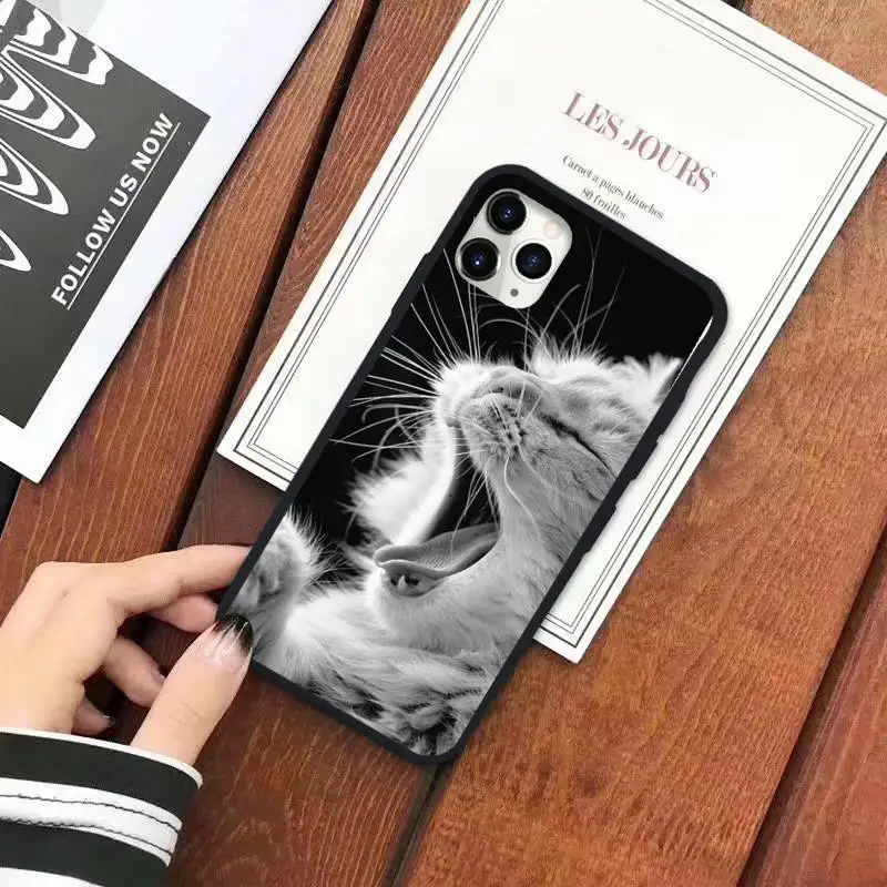 

Cute cat animal mobile fundas Phone Case for iPhone 11 12 pro XS MAX 8 7 6 6S Plus X 5S SE 2020 XR