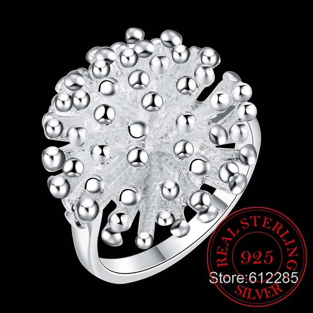 

Bijoux 2020 Retro Antique Fireworks Rings 925 Sterling Silver Rings for Women Ladies Fashion Bohemian Jewelry