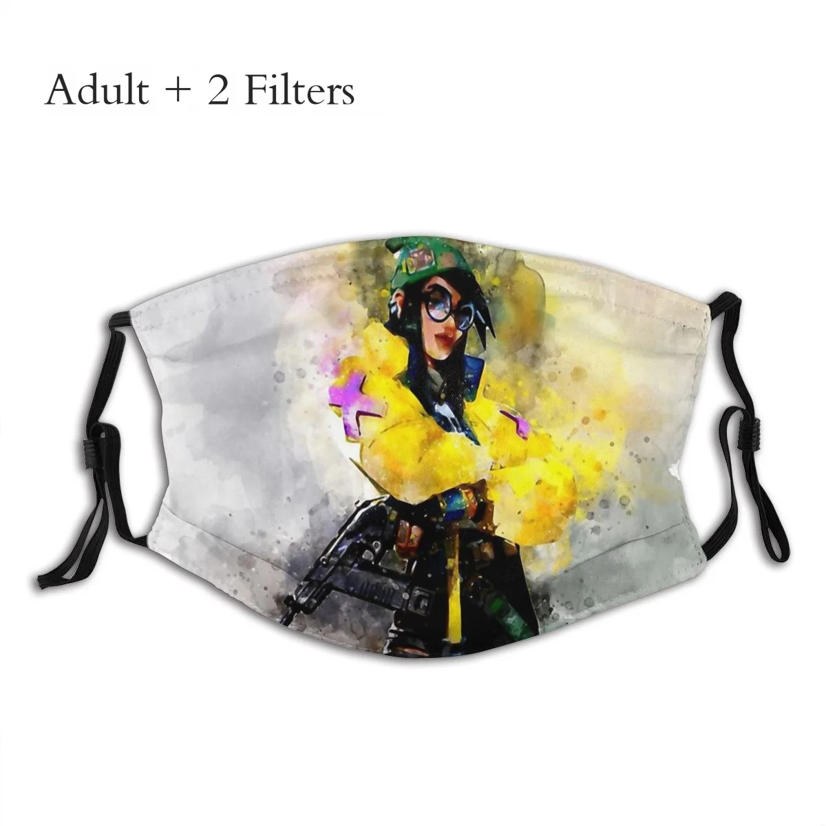

Killjoy Face Masks Valorant Agents Game Printing Cotton Mascarilla Riding Reutilizable With PM2.5 Filters