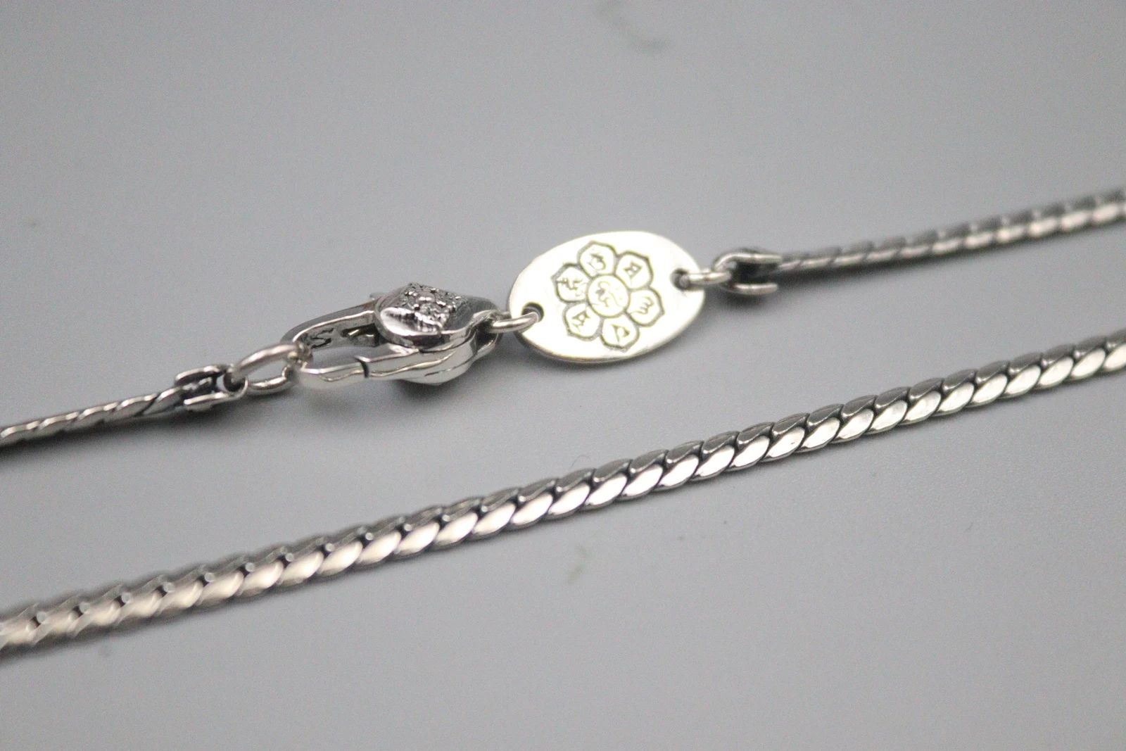 Цепочка-плетка из чистого стерлингового серебра 925 пробы мужская и женская цепь