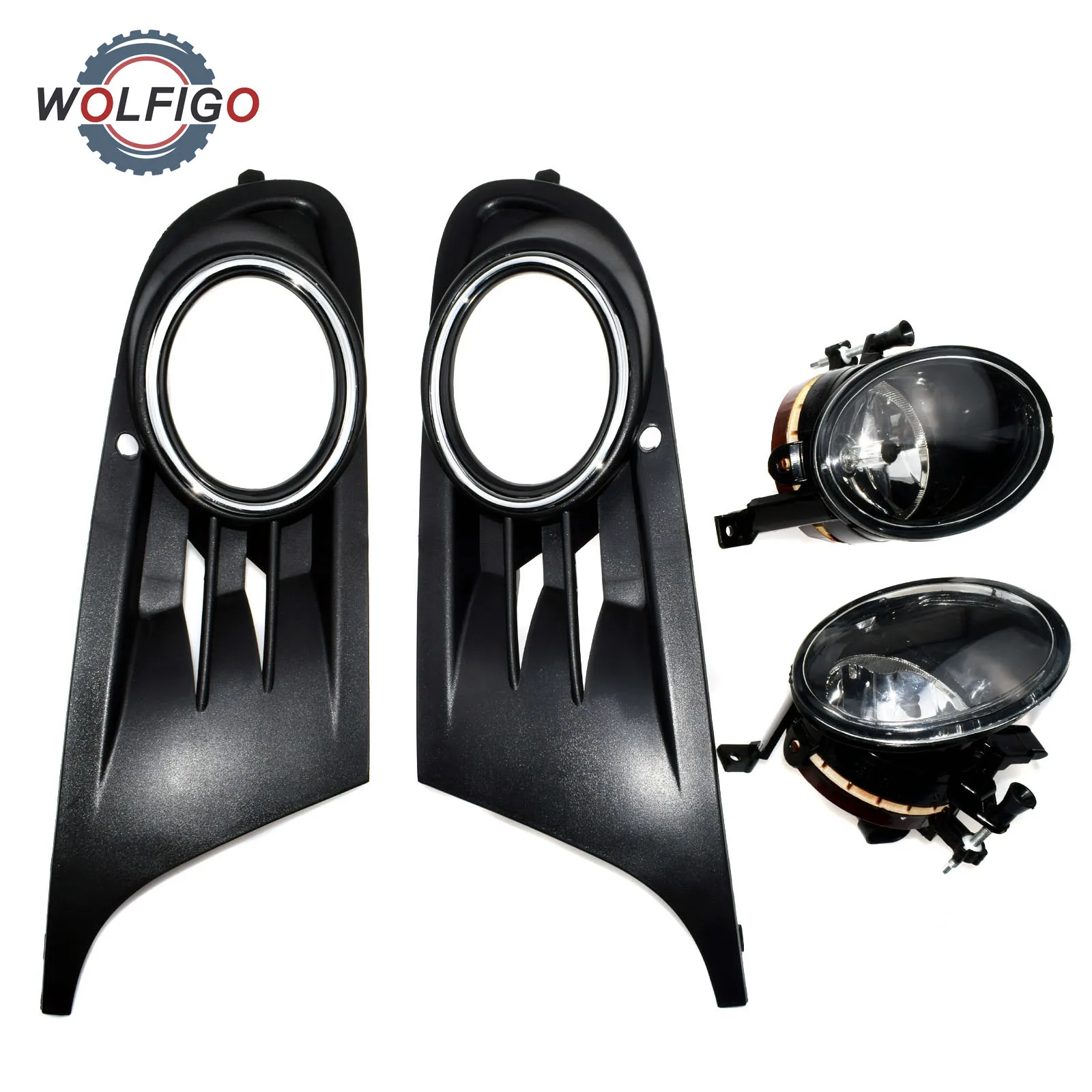 WOLFIGO новые передние левые и правые выпуклые линзы противотумансветильник фары