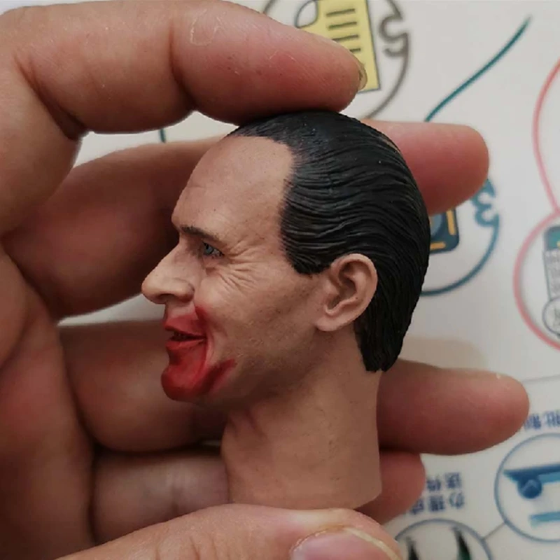 Голова в масштабе 1/6 Ганнибал тишина ягнят Энтони Хопкинс голова для экшн-фигурки