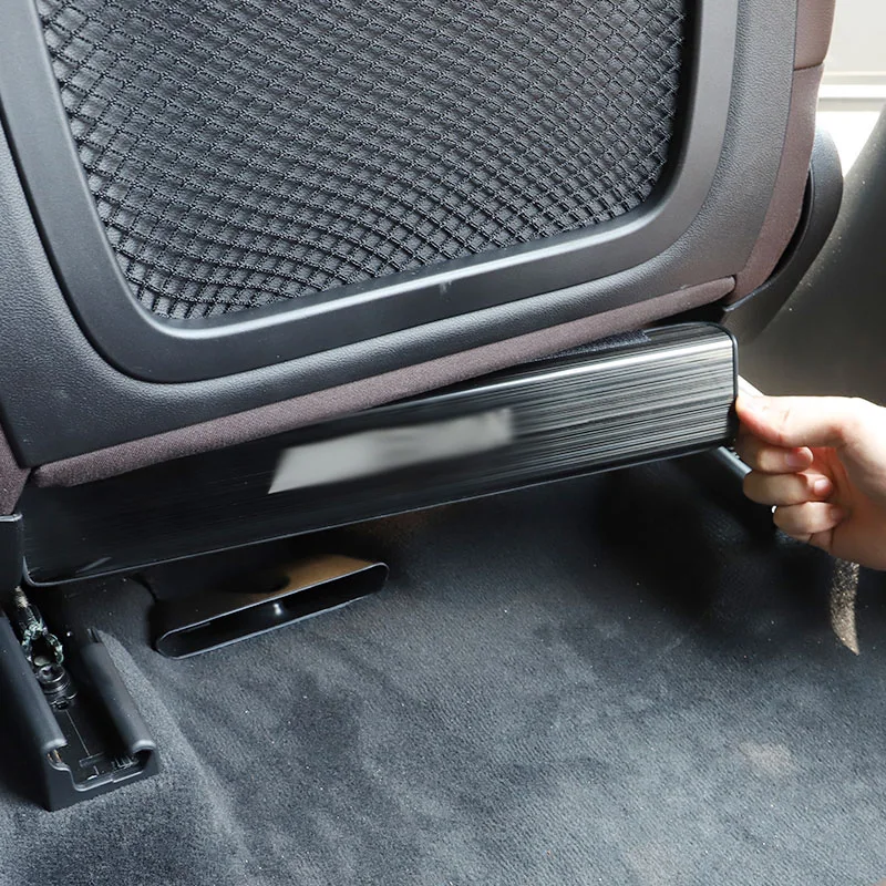 

Stainless Steel Car Rear Seat Kick Plate For BMW 3/3GT/4/7 Series/M3/X3/X4/X5/X6/X7 Car Accessories Interior