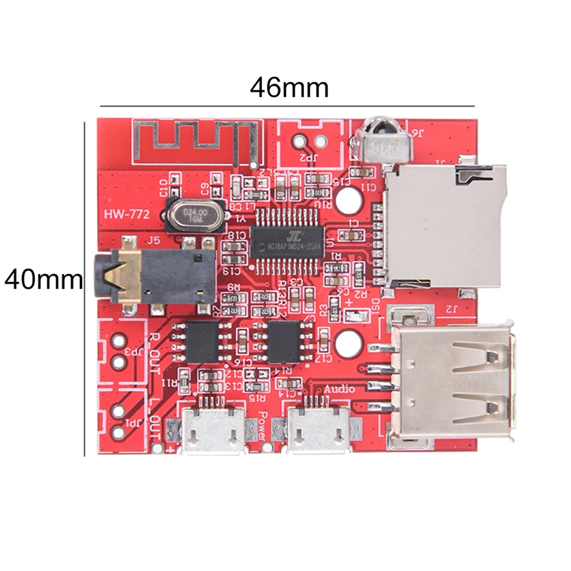 Плата аудиоприемника Bluetooth звуковая карта USB усилитель 3Wx2 Поддержка U диска|ЦАП| |