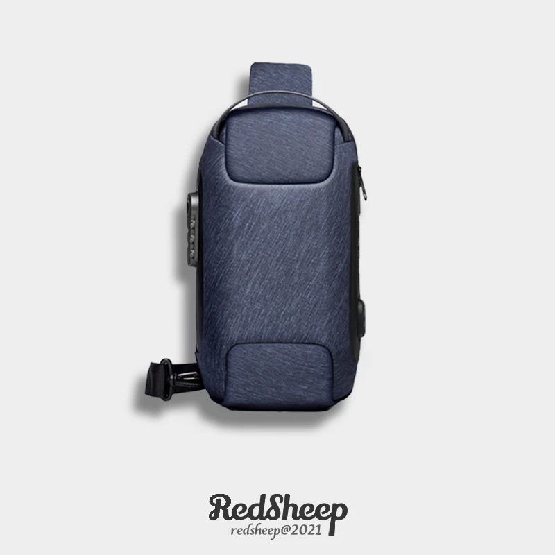 Мужской водонепроницаемый рюкзак с Usb-портом для зарядки и замком |