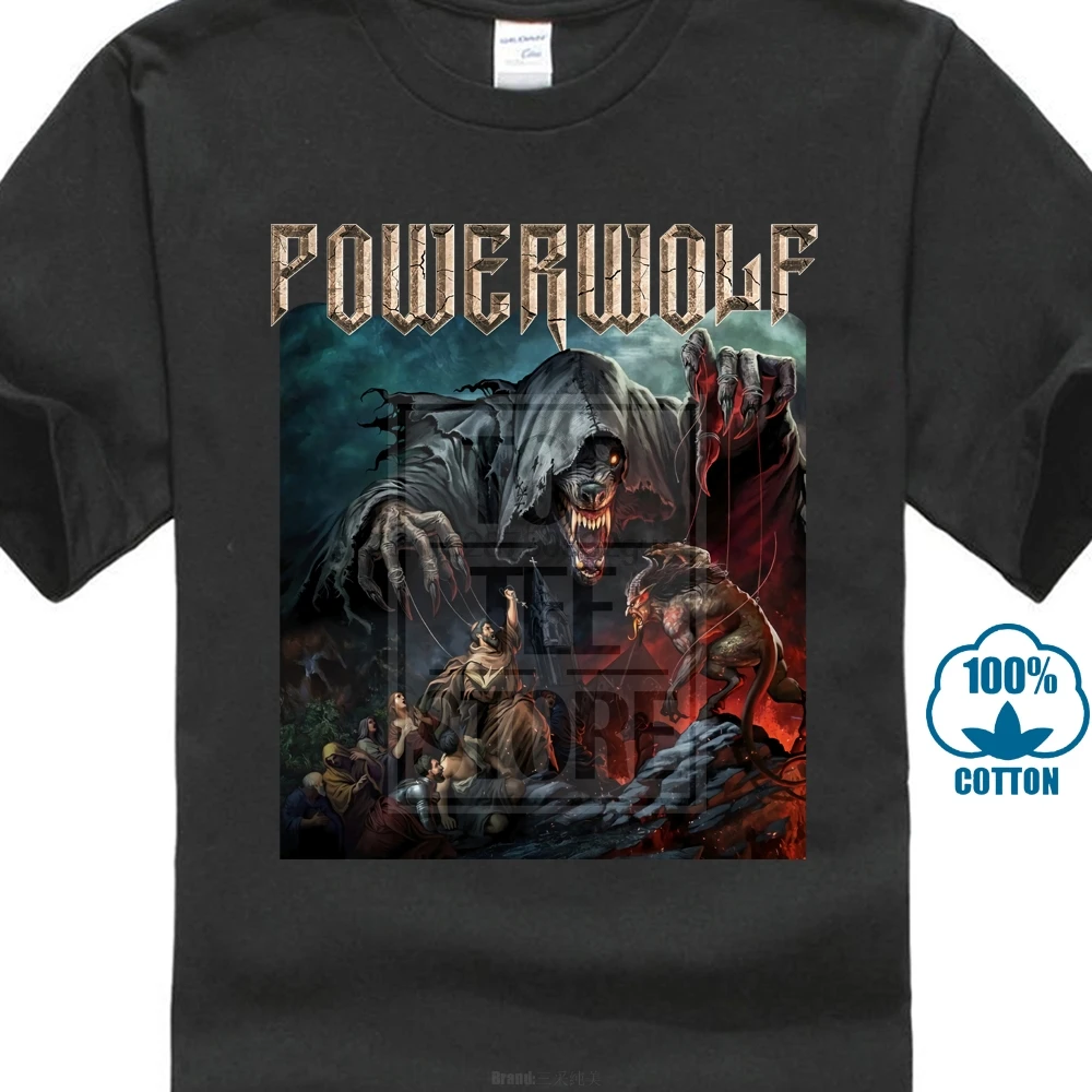 Футболка Powerwolf The таинство греха Новый разный размер металлический Национальный