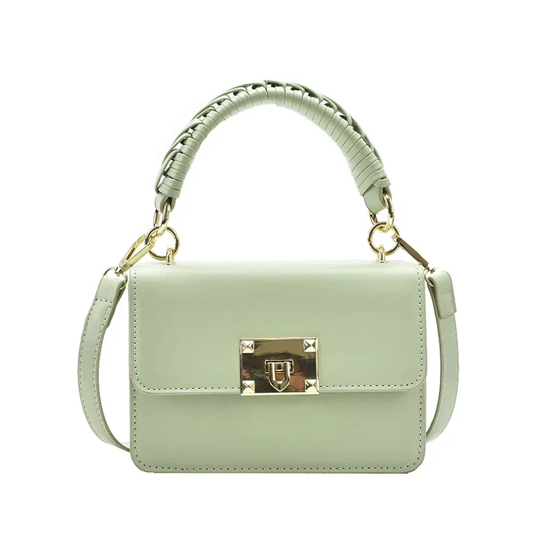 

Fashion woven handle Mini lady PU leather lady handbag luxury designer handbag bolsos sac a main bags for women mochila bags