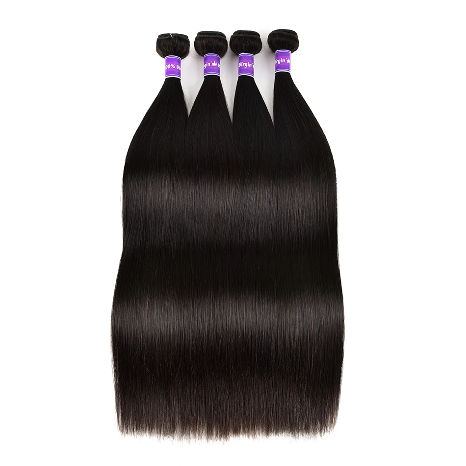 Straight Human Hair Bundles Wholesale Price 3/5/10/20 Deal Brazilian Unpressed Virgin | Шиньоны и парики