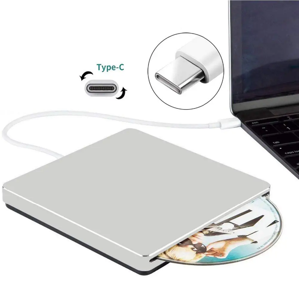 YiYaYo type C USB 2,0 внешний DVD привод Оптический привод DVD RW горелка Писатель CD rom плеер для hp ноутбук Настольный Windows MAC OS