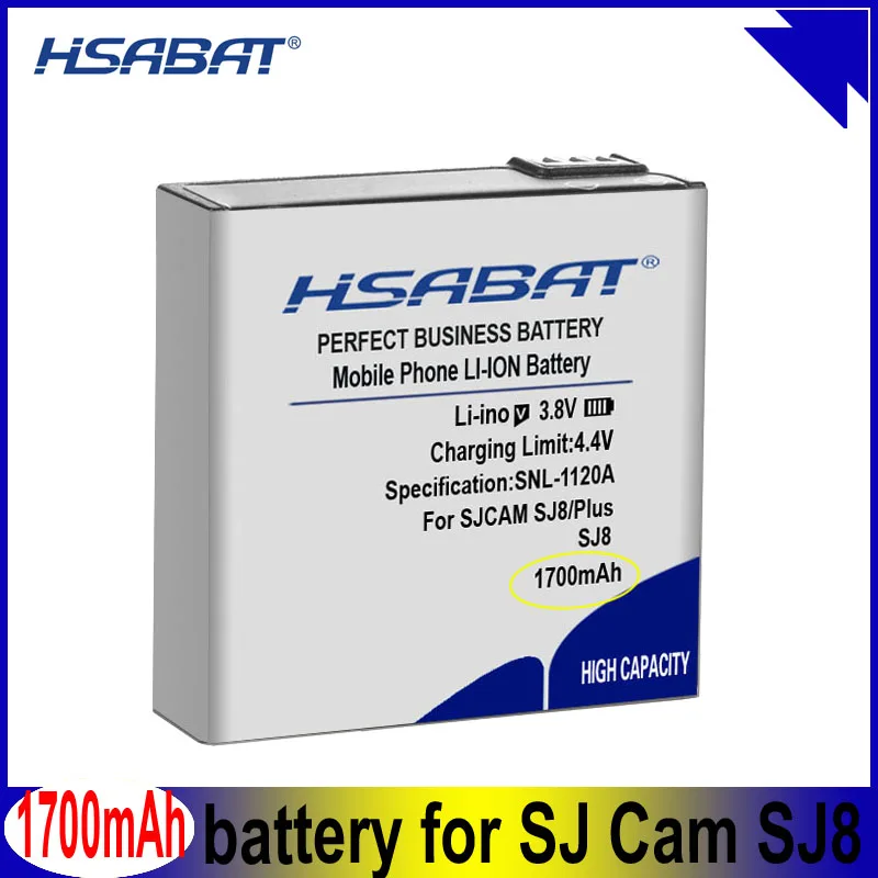 Аккумулятор HSABAT SJ8 PRO 1700 мАч для SJCAM SJ Cam Plus Экшн камера батарей Air|Цифровые