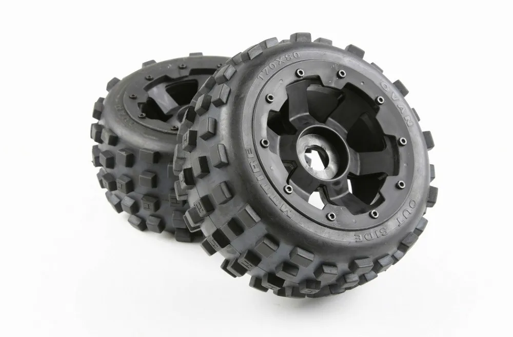 Задние Нобби шины и ступицы колеса Набор для 1/5 Hpi Rovan Km Baja 5b Rc автозапчасти