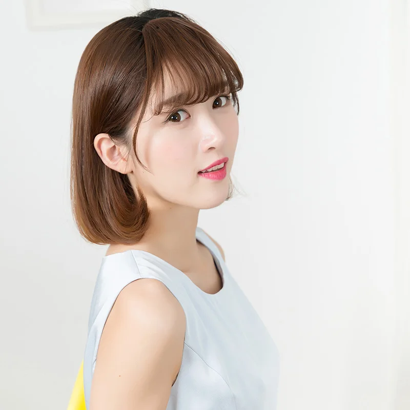 LUPU воздушные челки настоящие волосы парики женские чистая красная имитация