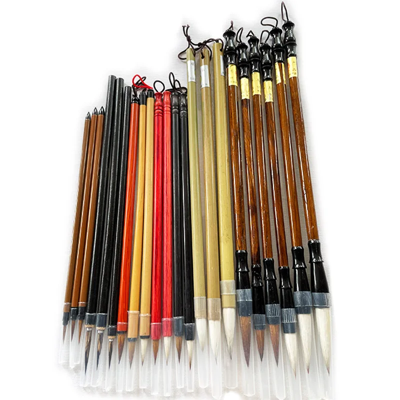 Calligraphy Chinese Traditional Calligraphy Set Brush Landscape Painting Brush Weasel Hair Pen Writing Brush Set for Students