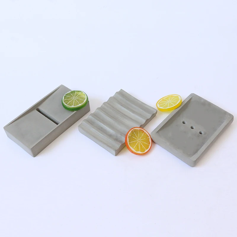 Цементная Коробка для мыла силиконовая форма бетона диатомовая глина санитарная