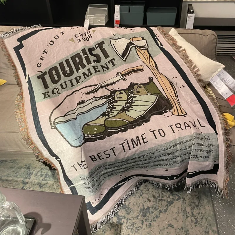 Уличное одеяло для пикника коврик дивана кровати Пляжная Повседневная накидка