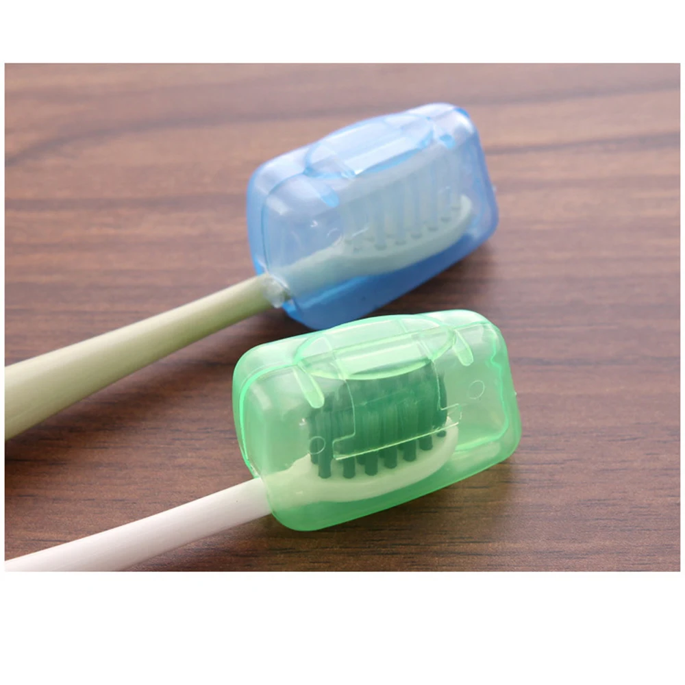 

Toothbrush Case Cover Plastic Travel Hiking Camping Portable Brush Cap 5PCs/Set Random delivery
