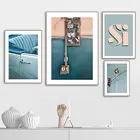 Голливуд плакат пляж холст картины движения светильник Nordic художественный принт современная картина на стену для Гостиная домашний декор
