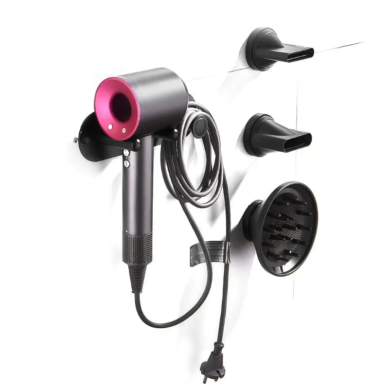 

Wall Mount Holder Hairdryer Storgae Rack Bathroom Shelf For Hair Dryer