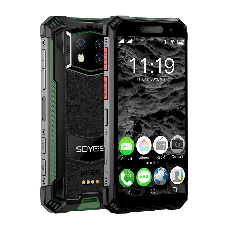 SOYES S10 Max Walkie Talkie IP68 Waterproof 64GB 128GB Mini Smartphone Intercom Shockproof NFC Android 10 Rugged Mobile Phone