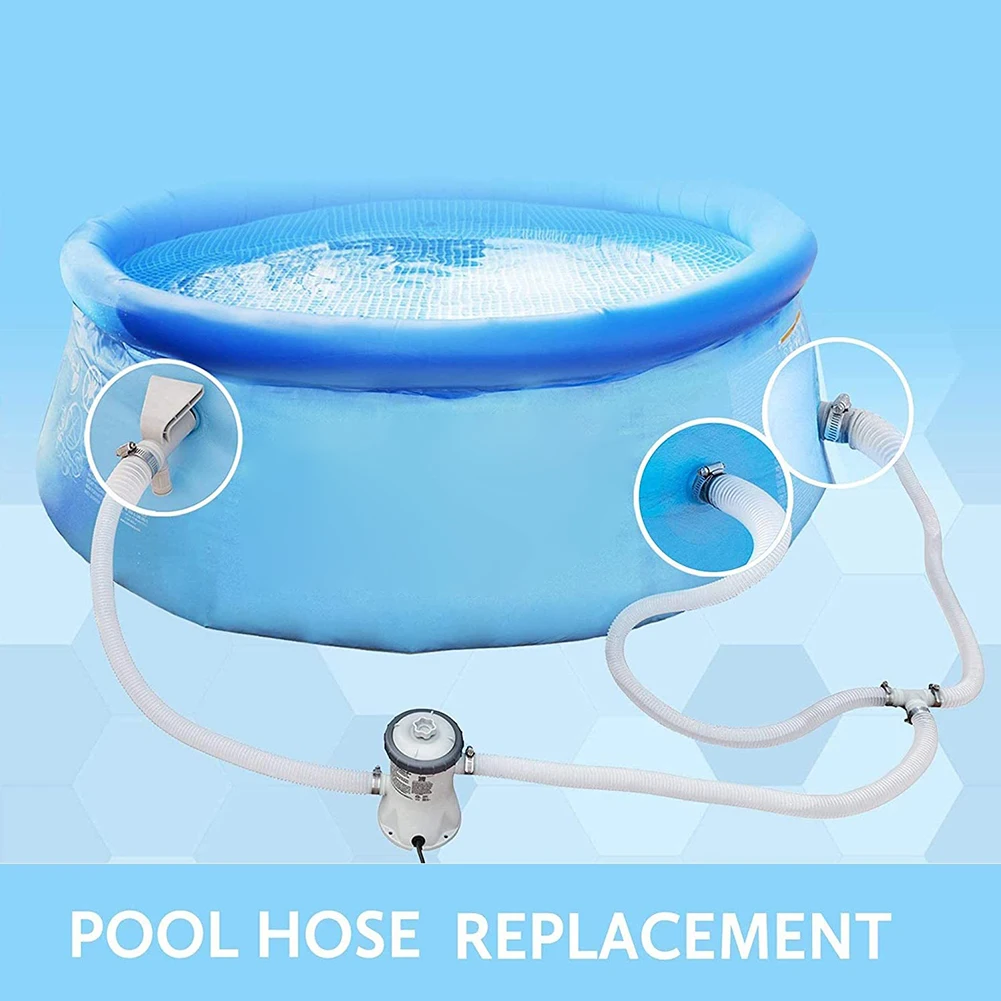 Насос для фильтров бассейна шланг 1 5 м металлический аксессуар шланга Intex + зажим