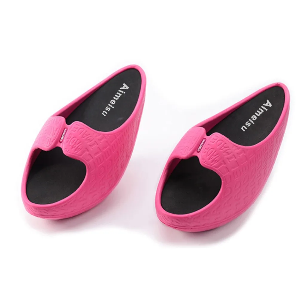 Новинка 2020 года: тапочки для коррекции фигуры красивые из ЭВА узкие с полукруглым