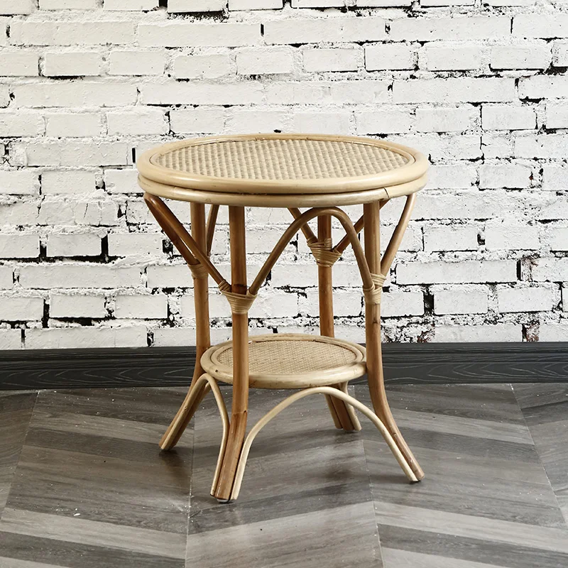 Американский ротанговый стул mid century скамейка креативный потертый шик