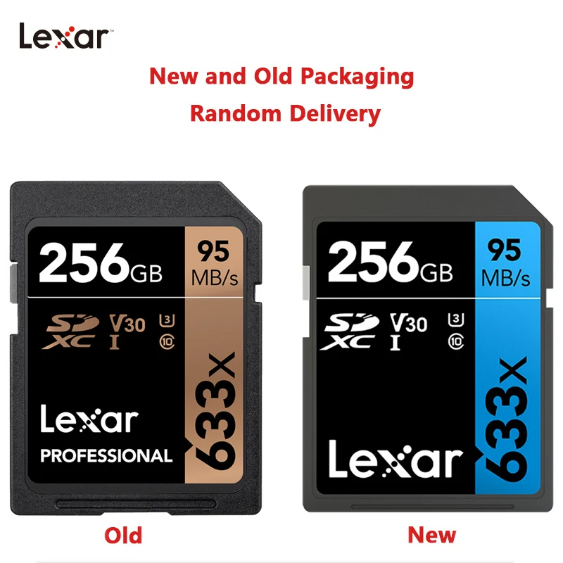 Оригинальная карта памяти Lexar Class10 U3 128 ГБ SDHC SDXC 32 16 64 C10 95 МБ/с./с SD для камеры |