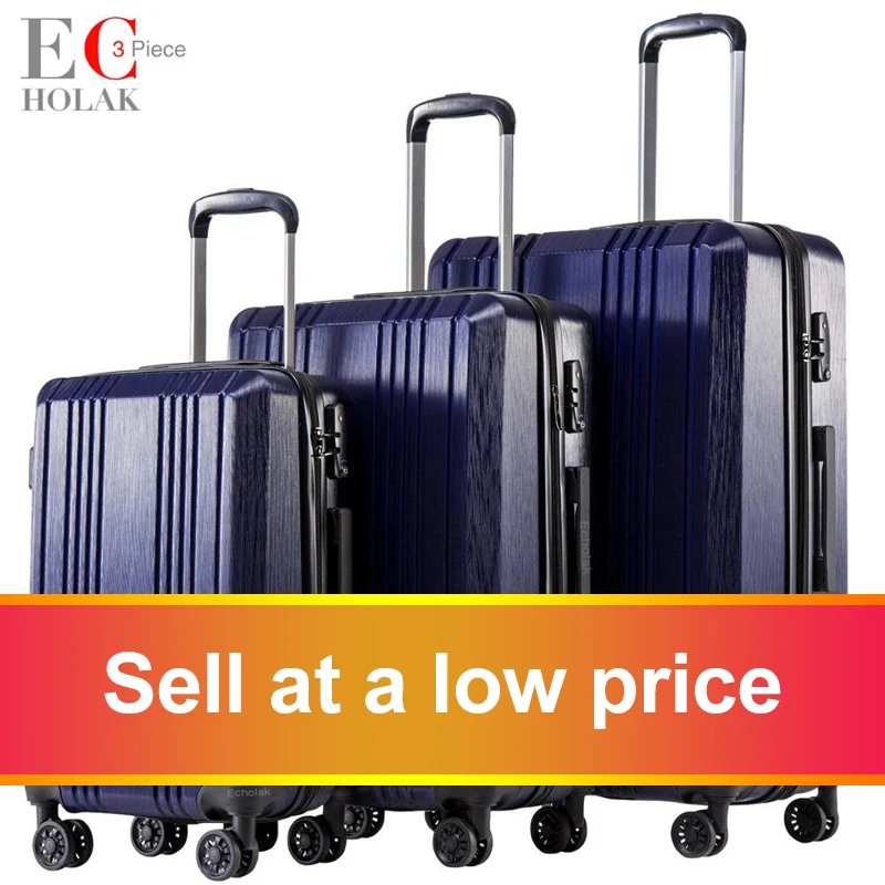 Комплект из 3 предметов ручной чемодан со спиннером светильник Жесткий с замком